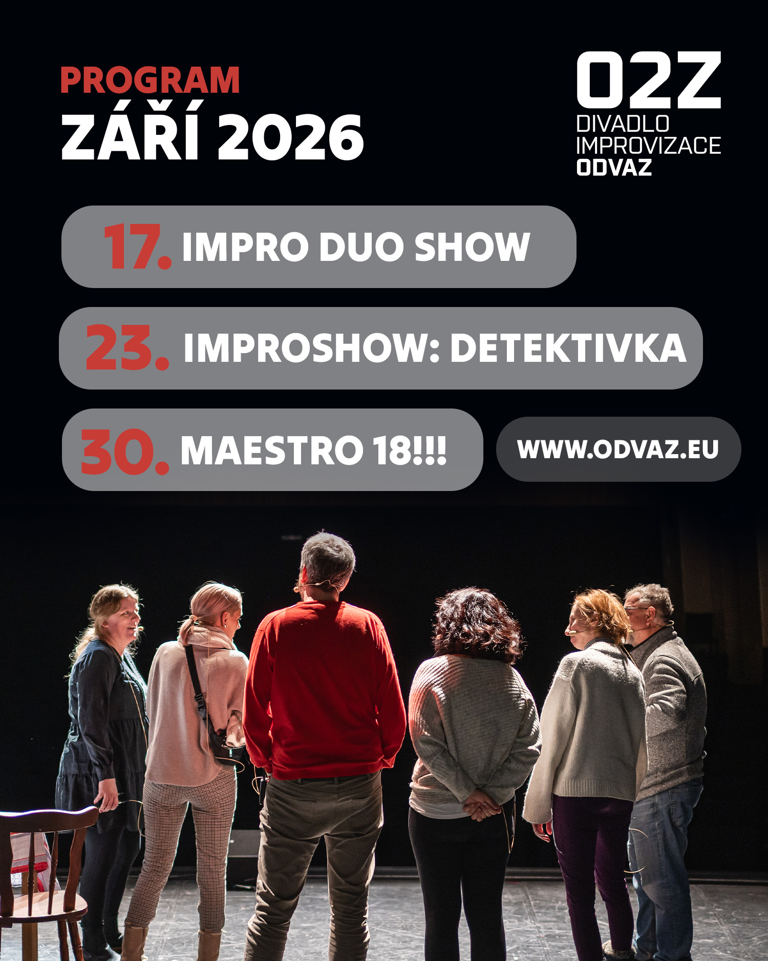 Září 2026 v divadle Odvaz